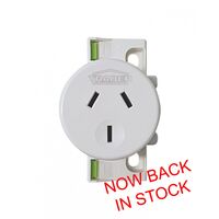 Hyena - Surface Socket QC 250V~ 10A 3 Pins  x10 - HYPP1GQC