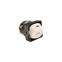 Meerkat -u00a0Switch Mechanism 32A 250V~, PUMA DOLLY SHAPE, (Labelled HOB)  Matt White x5 - MESW32HOBMW