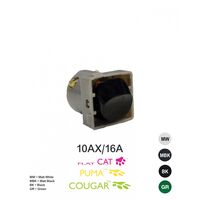 Meerkat - Switch Mechanism 10AX/16A 250V~  Black x50 - MESWBK