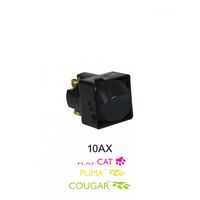 Double Pole Switch Mechanism 10AX 250V~  Black x5 - MESWDPBK