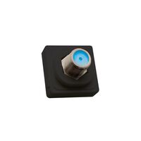 Meerkat -u00a0TV Socket, F to F Type Connection Modular Clip Foxtel Approved  Black x100 - METVFFCMFXBK