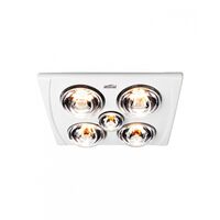 Mistral 3-in-1 Bathroom Heater FAN/LIGHT/HEAT - with PUSWV4G switch plate  x1 - MS9801