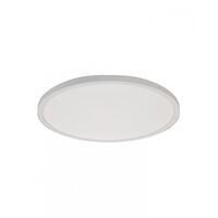 Scorpion -u00a0Oyster Light Large LED 30 Watt 3600 Lumens 220 240V CCT3 Colour Selectable Options 3000K 4000K 5700K Diameter 420mmu00a0 x 28mm Deep IP20 White Non Dimmable  x1 - SCOYSTER