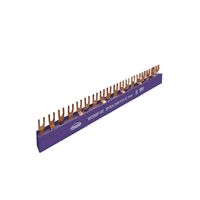 Wolverine -u00a0Busbar Insulated Fork 80 Amp 3 Pole 18 Module Purple  x15 - WOBBF183