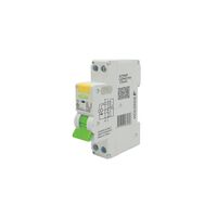 Wolverine - RCBO Residual Current Breaker with Overcurrent Protection 6kA 1 Pole 6A 230 240V ac 30mA Type A 1 Module  x10 - WORCBO6106
