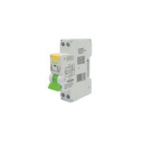Wolverine -u00a0RCBO Residual Current Breaker with OCu00a0 Protection 6kA 2 Pole 40A 230V 240V ac 30mA Type A 1 Module Wide  x10 - WORCBO6140