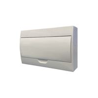 Wolverine -u00a0Switchboard Surface Mount 18 Way 100A 415V~ IP40 with White Door for Indoor Use  x1 - WOSB18