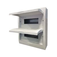 Wolverine -u00a0Switchboard Surface Mount 24 Way 100A 415V~ IP40 with White Door for Indoor Use  x1 - WOSB24