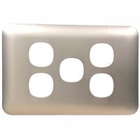 Switch 5 Gang Elite Silver Cover