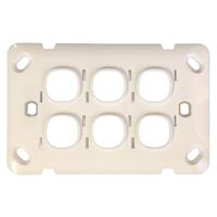 Switch 6 Gang 10 Amp Slim Wafer Body Cover