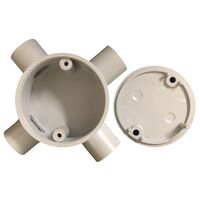 Junction Box 4 Way 20mm Shallow