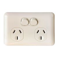 Power Point Double 10 Amp Double Pole Wafer