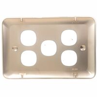 Switch 5 Gang Elite Silver Cover