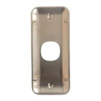 Architrave Switch 1 Gang Elite Silver Cover