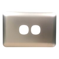 Switch 2 Gang Elite Silver Cover