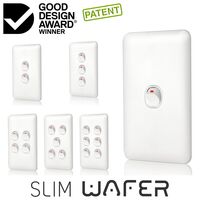 Switch 1 Gang 10 Amp Slim Wafer