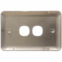 Switch 2 Gang Elite Silver Cover