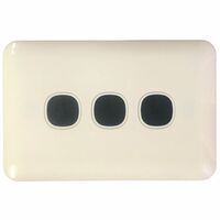 Switch 3 Gang 10 Amp Slim Wafer Body Cover