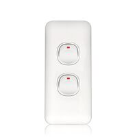 Architrave Switch 2 Gang Wafer