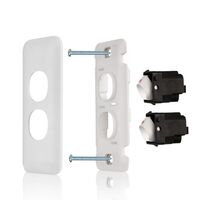 Architrave Switch 2 Gang Wafer
