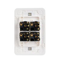 Switch 4 Gang 10 Amp Wafer