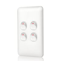 Switch 4 Gang 10 Amp Wafer