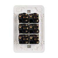 Switch 6 Gang 10 Amp Slim Wafer