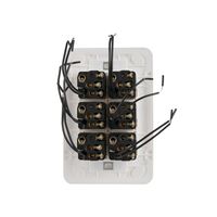 Switch 6 Gang 10 Amp Slim Elite