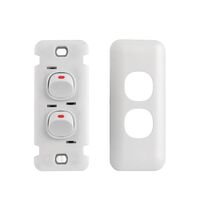 Architrave Switch 2 Gang Wafer