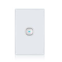 Glass Single Gang Switch With Built-In LED Push Button