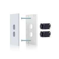 Glass Two Gang Switch With Built-In LED Push Button