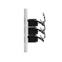 Glass Six Gang Switch With Built-In LED Push Button