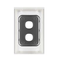 Glass Two Gang Switch Body And Cover Only