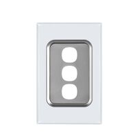Glass Three Gang Switch Body And Cover Only