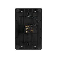 Glass Single Gang Switch With Built-In LED Push Button Black