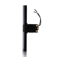 Glass Single Gang Switch With Built-In LED Push Button Black