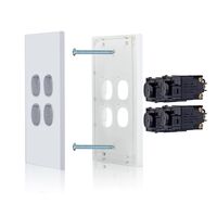 Glass Four Gang Switch With Built-In LED Push Button