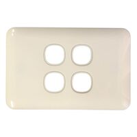 Switch 4 Gang 10 Amp Slim Wafer Body Cover