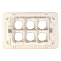 Switch 6 Gang 10 Amp Slim Wafer Body Cover