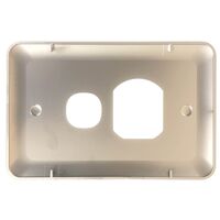 Power Point Single 10 Amp Powerclip Slim Wafer Cover