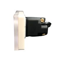 Glass Single Gang Architrave Switch With Built-In LED Push Button