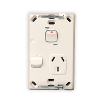 Single Power Point Vertical With Extra Switch