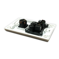 Single Power Point Vertical With Extra Switch