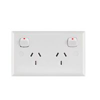 Power Point Double 10 Amp Double Pole Deep