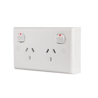 Power Point Double 10 Amp Double Pole Deep