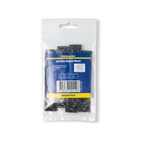 Cable Tie Adhesive Mount 28mm Square Takes 5mm Cable Ties Black 25Pack