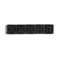 Cable Tie Adhesive Mount 28mm Square Takes 5mm Cable Ties Black 25Pack