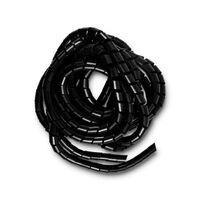 Spiral Wrap 12mm-ID Covers 12-20mm Cable Black 5m