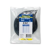 Spiral Wrap 4mm-ID Covers 3-10mm Cable Black 5m
