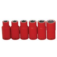 Hexagonal Socket 12mm VDE Insulated 1000V 1/2" Drive Length 55mm